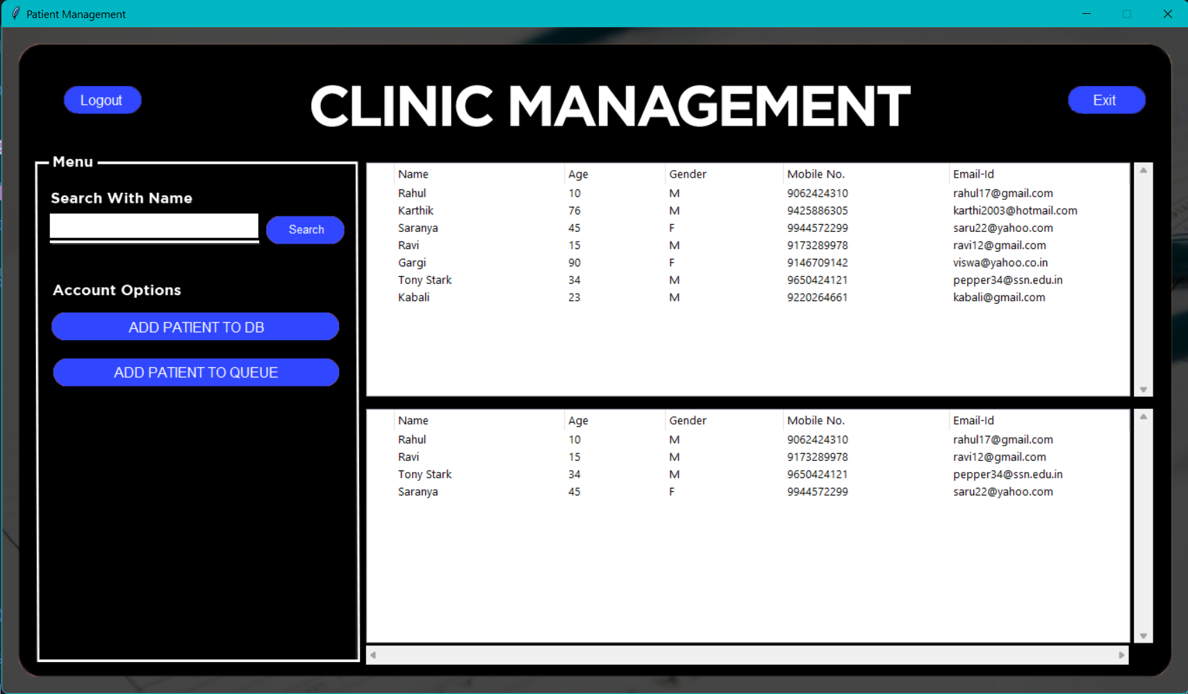 Clinic Management System